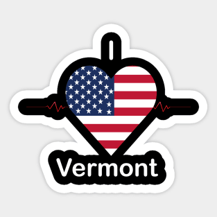 I love Vermont Sticker